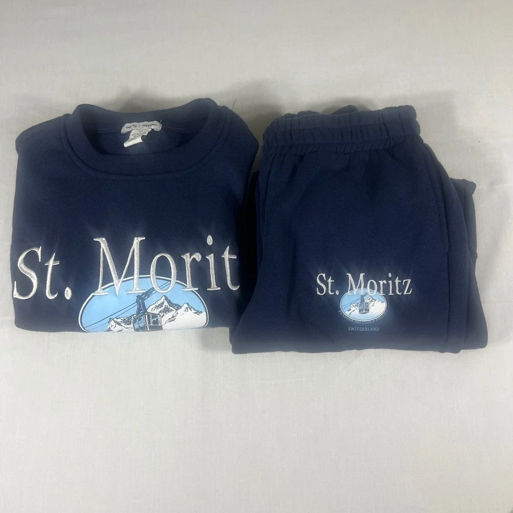 Better Together St. Moritz Switzerland Ski Club Sweatshirt and Joggers Set XS
